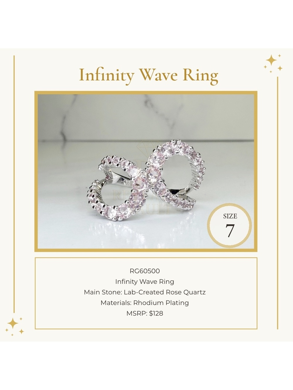 Infinity Wave Ring - Size 7 - OG